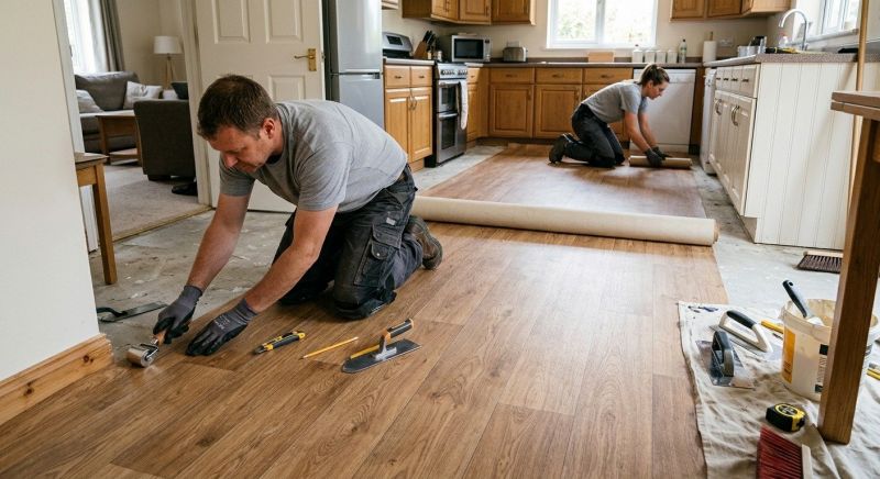 Linoleum Flooring Replacement in Lafayette, CO